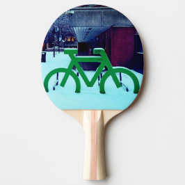 Pala De Ping Pong Atrapado en la nieve