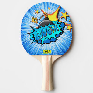 Pala De Ping Pong ¡Auge cómico del estilo del arte pop!