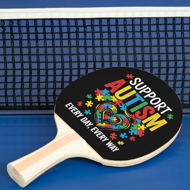Pala De Ping Pong Autism awareness (in situ)