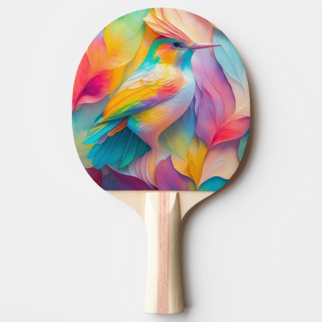 Pala De Ping Pong Aves de fantasía Pájaro de seda (Anverso)
