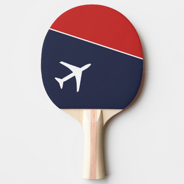 Pala De Ping Pong Aviación piloto de aviones Funky White (Anverso)