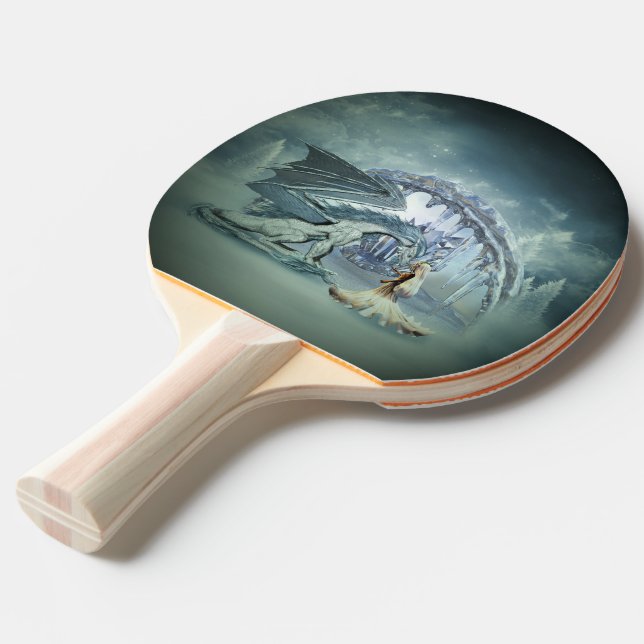 Pala De Ping Pong Awesome ice dragon (Ángulo frontal)
