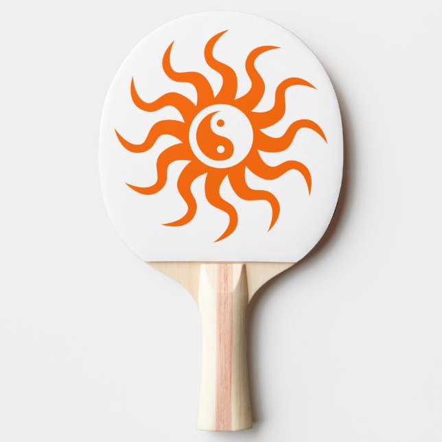 Pala De Ping Pong Aztec Sun-Yin Yang/Naranja (Anverso)