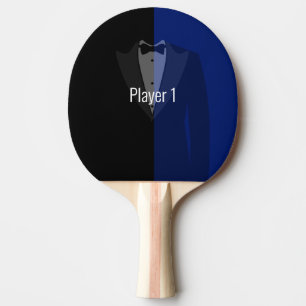 Pala De Ping Pong Azul/negro