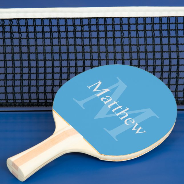 Pala De Ping Pong Azul personalizado (in situ)
