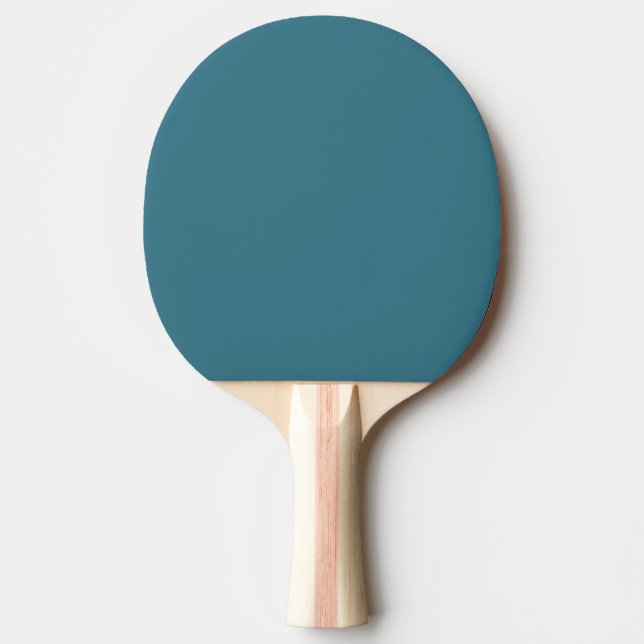 Pala De Ping Pong Azul Turquesa Color Sólido (Anverso)