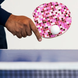 Pala De Ping Pong Azulejos de Piscina, Baldosas Mosaico Rosa, Patrón