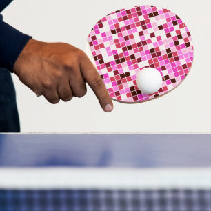 Pala De Ping Pong Azulejos de Piscina, Baldosas Mosaico Rosa, Patrón