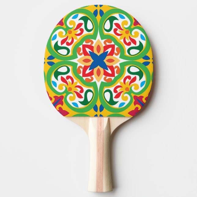 Pala De Ping Pong 💛 🧡 💚 Azulejos, muy decorativos, (Anverso)