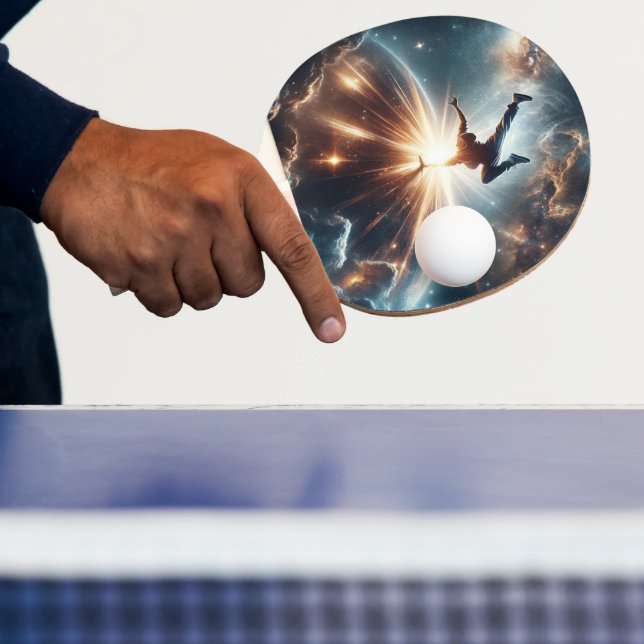 Pala De Ping Pong Bailarín en acción, Ai, acción en galaxia (in situ)