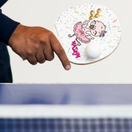 Pala De Ping Pong Bailarina de flamenco rosa linda