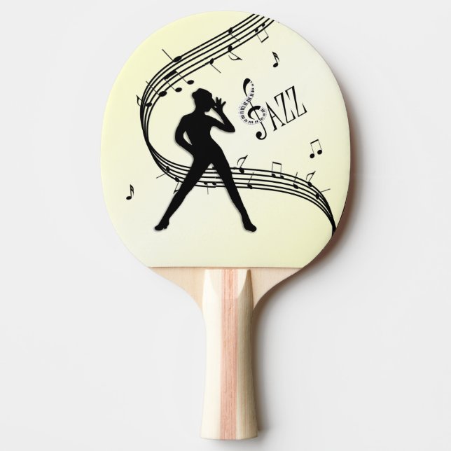 Pala De Ping Pong Baile de Jazz Música Amarilla (Anverso)