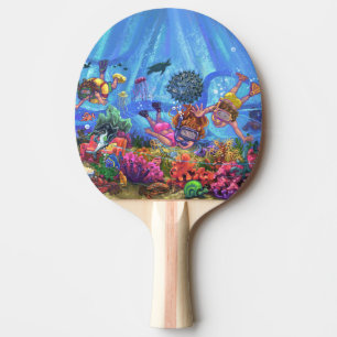 Pala De Ping Pong Bajo el mar