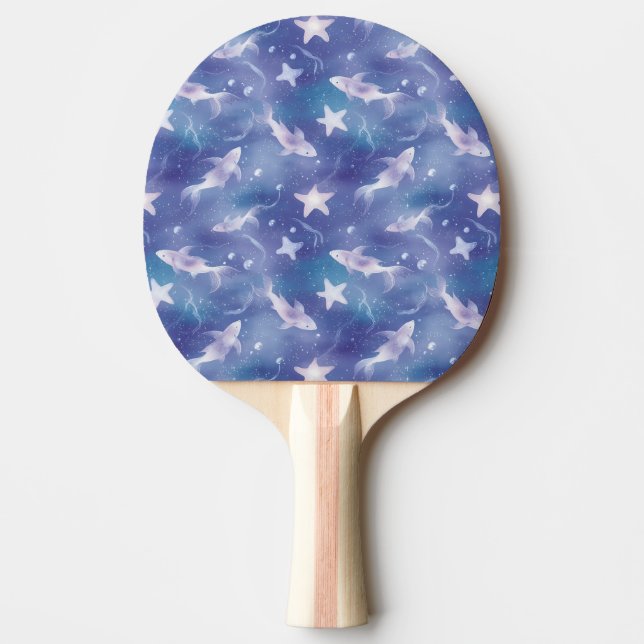 Pala De Ping Pong Bajo El Mar: Tiburones (Anverso)