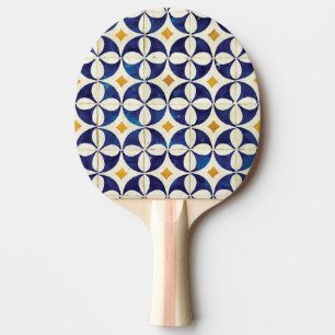 Pala De Ping Pong Baldosas portuguesas - Diseño del patrón Azulejo
