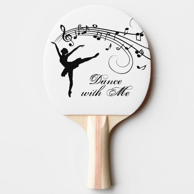 Pala De Ping Pong Ballerina Dance with Me Music Note (Reverso)