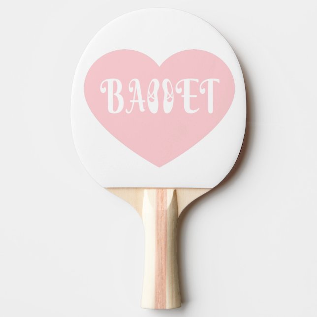 Pala De Ping Pong Ballet Amor Danza Personalizada Ctomizeus (Anverso)