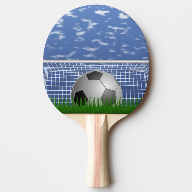 Pala De Ping Pong Balón de fútbol y red (Anverso)