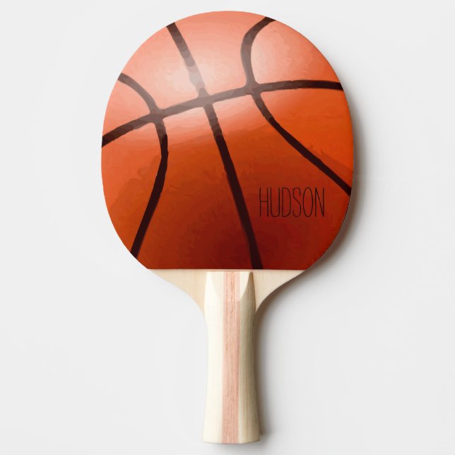 Pala De Ping Pong Baloncesto personalizado (Anverso)