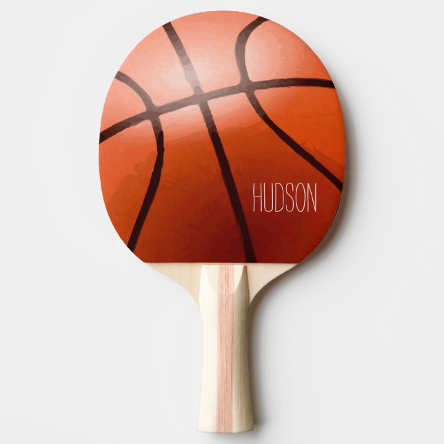 Pala De Ping Pong Baloncesto personalizado (Anverso)