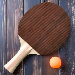 Pala De Ping Pong Bambú manchado