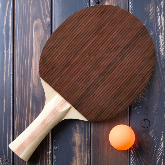 Pala De Ping Pong Bambú manchado (Subido por el creador)