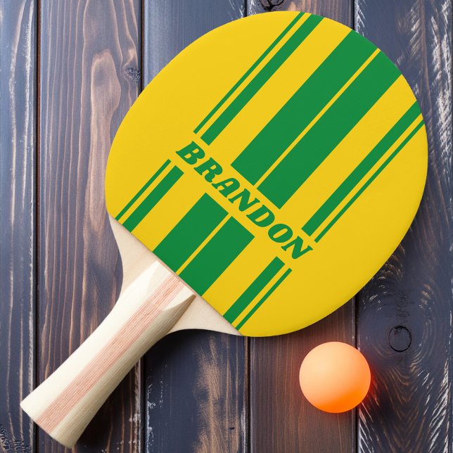Pala De Ping Pong Banano tropical retro tiras de doble placa con nom (Subido por el creador)
