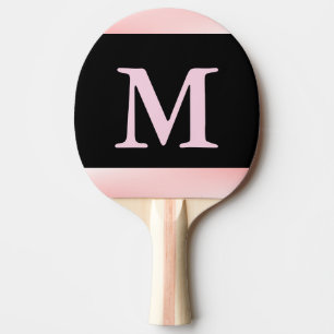 Pala De Ping Pong Banda negra rosada monograma