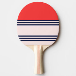 Pala De Ping Pong Banda retro roja
