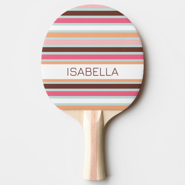 Pala De Ping Pong Bandas audaces personalizadas Ping Pong Paddle (Anverso)