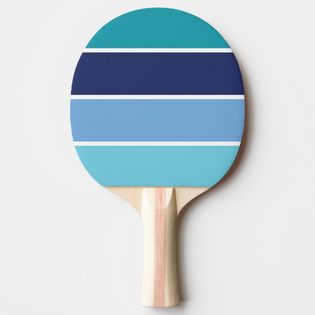 Pala De Ping Pong Bandas azules (Anverso)