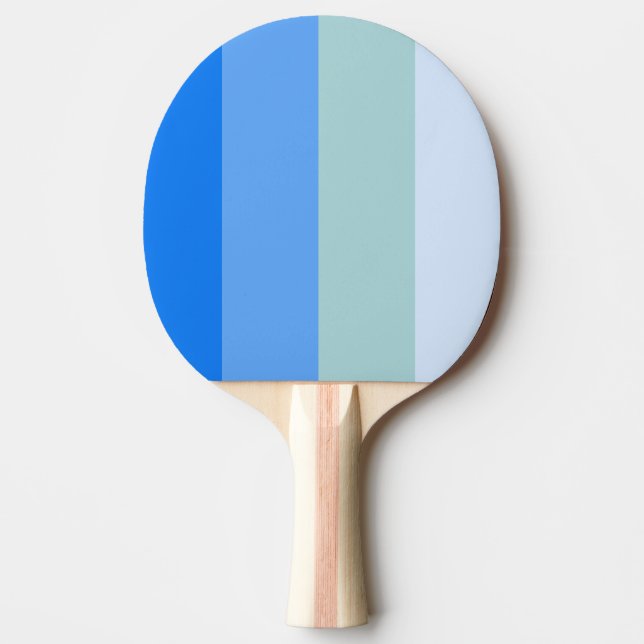Pala De Ping Pong Bandas azules marítimas (Anverso)