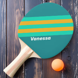 Pala De Ping Pong Bandas de los mares iluminadas con nombre