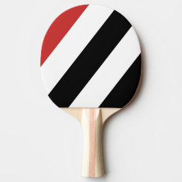 Pala De Ping Pong Bandas de negrita de cebra urbana retro