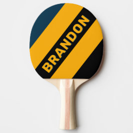 Pala De Ping Pong Bandas de negrita retro iluminadas por luna con no