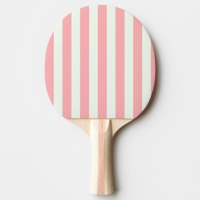 Pala De Ping Pong Bandas de ropa deportiva Retro Preppy - Crema rosa (Anverso)