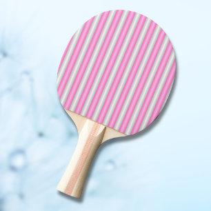 Pala De Ping Pong Bandas modernas de neón rosado con efecto 3D