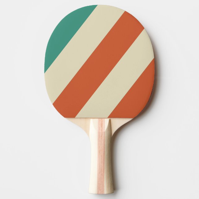 Pala De Ping Pong Bandas negrita retro sin tiempo (Anverso)