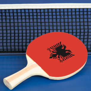 Pala De Ping Pong Bandera albanesa