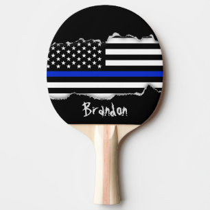 Pala De Ping Pong Bandera americana fina de Blue Line
