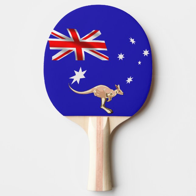 Pala De Ping Pong Bandera australiana (Anverso)