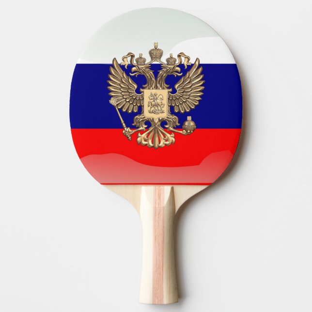 Pala De Ping Pong Bandera brillante rusa (Anverso)