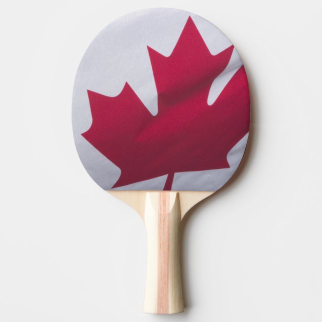 Pala De Ping Pong Bandera canadiense. (Anverso)
