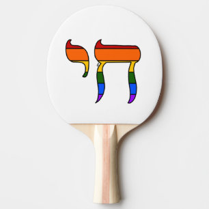 Pala De Ping Pong Bandera Chai del Orgullo del Arcoíris