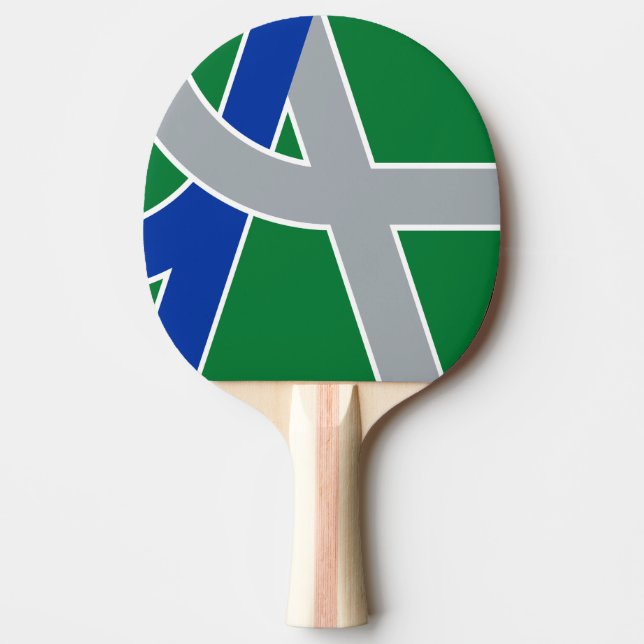 Pala De Ping Pong Bandera de Albany, Oregón (Anverso)