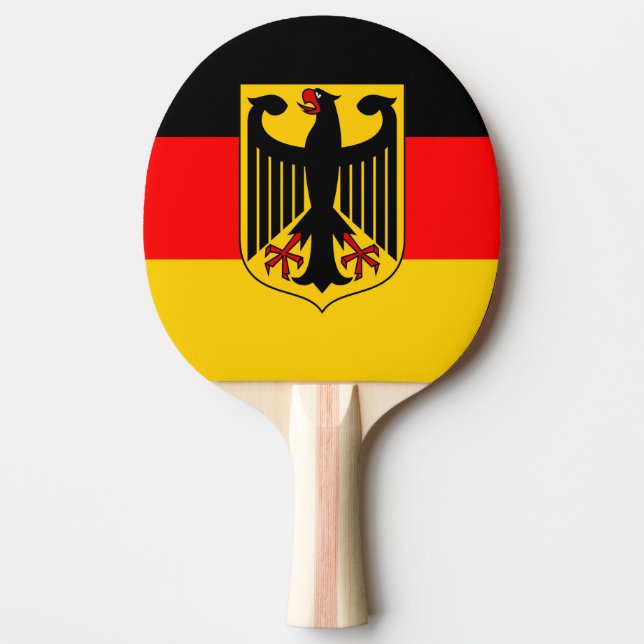 Pala De Ping Pong Bandera de Alemania (Anverso)