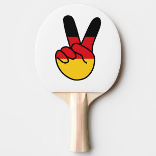 Pala De Ping Pong Bandera de Alemania Señal de V