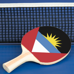 Pala De Ping Pong Bandera de Antigua y Barbuda