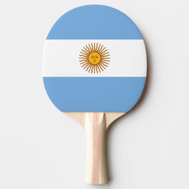 Pala De Ping Pong Bandera de Argentina Ping Pong Paddle (Anverso)
