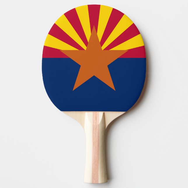 Pala De Ping Pong Bandera de Arizona: Poniendo a Star Sun, el Estado (Anverso)